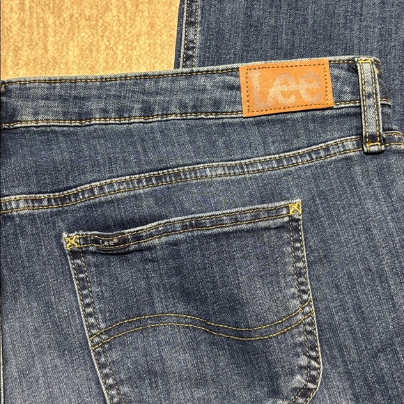 Plus 20 womens stretch bootcut jeans blue denim Lee mid hi rise - Picture 6 of 6